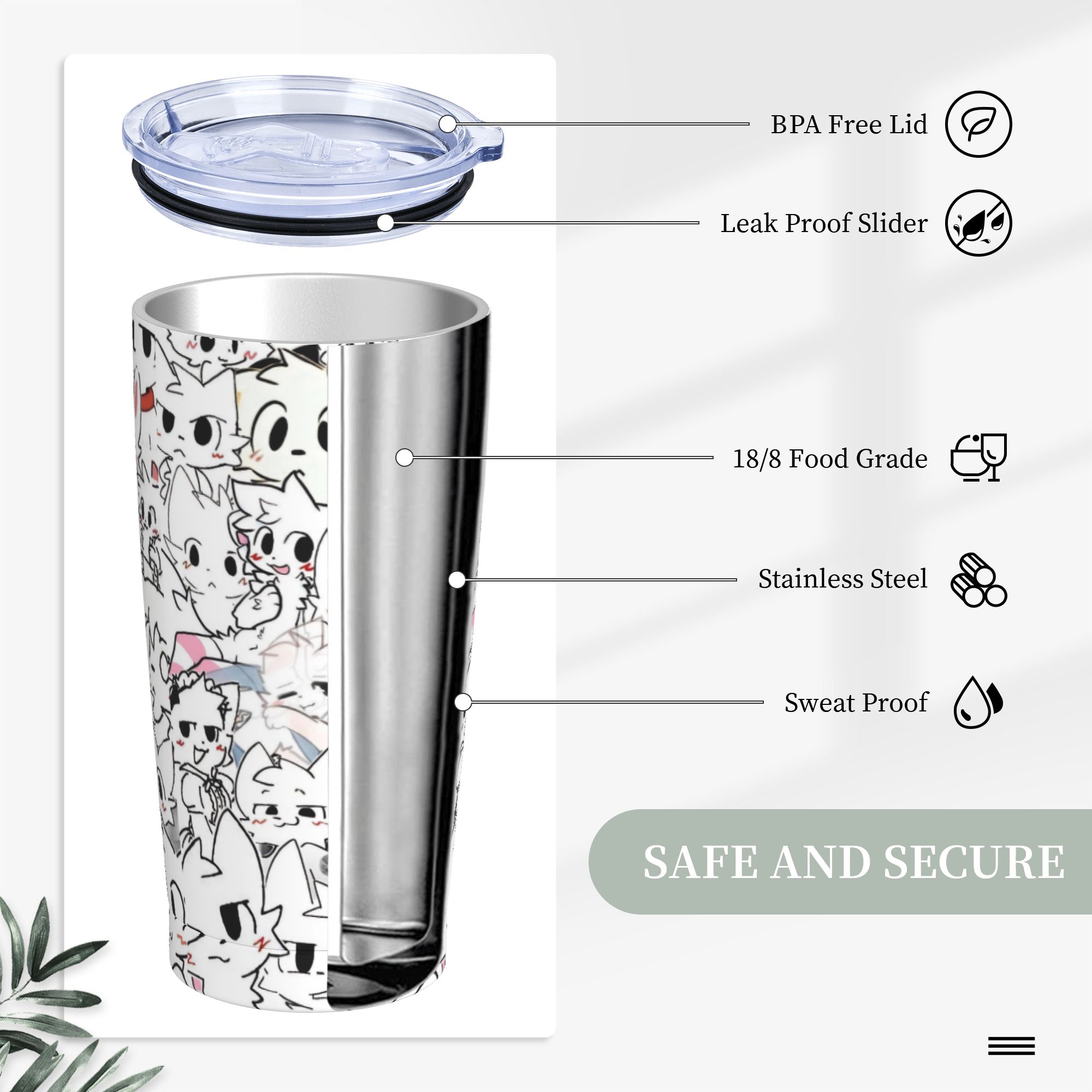 Boykissers Silly Tumbler Vacuu - Coffee Tea Tumbler recension och pris